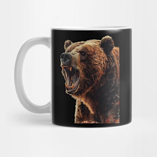 Sunset Realm Of Grizzly Bear Mug